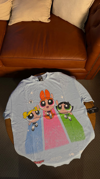 POWERPUFF GIRLS RUN THE WORLD AMERICAN CLASSIC OVER TEE