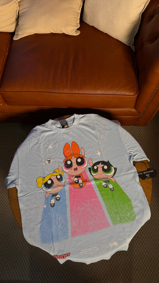 POWERPUFF GIRLS RUN THE WORLD AMERICAN CLASSIC OVER TEE