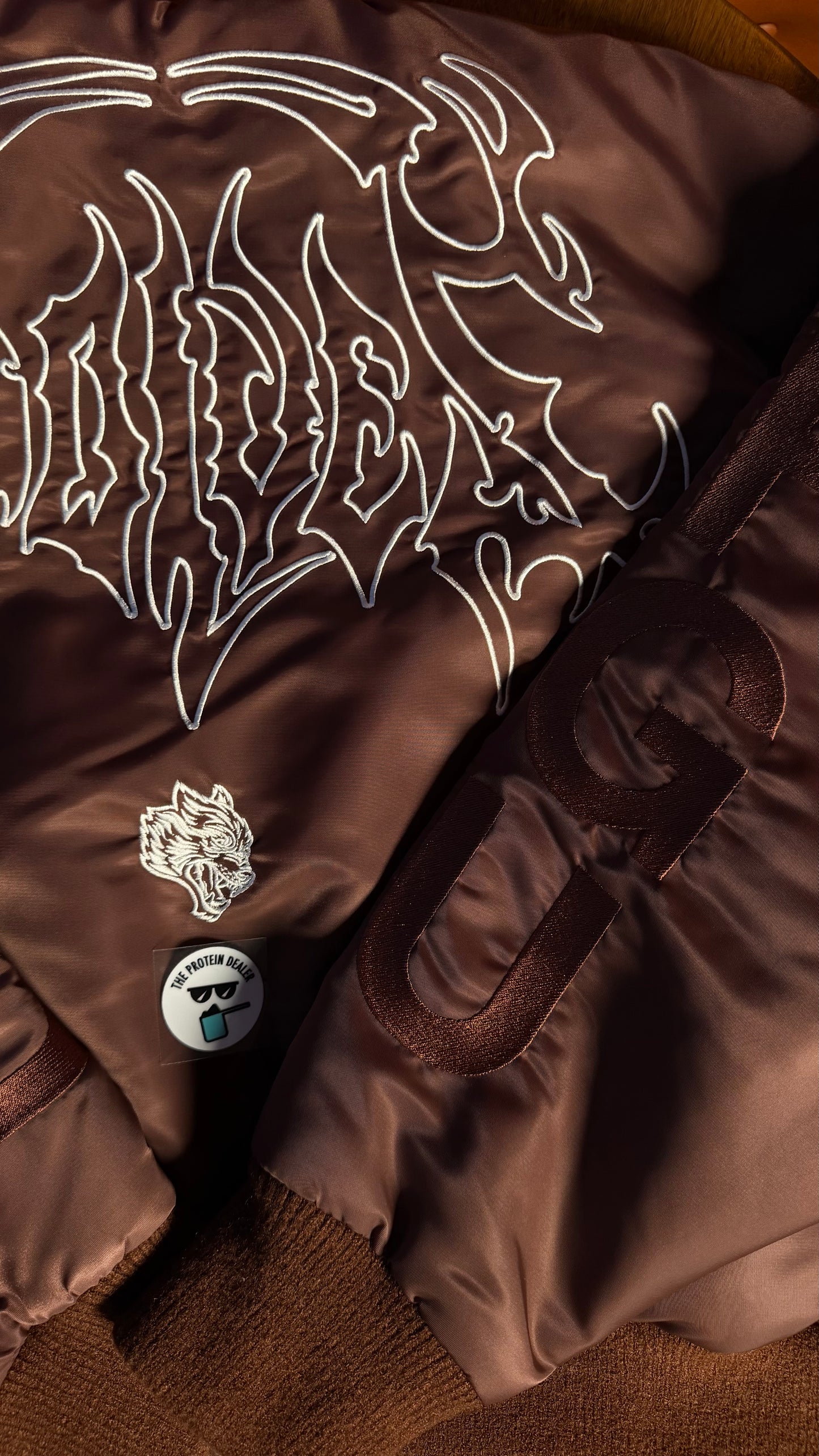 WOLVES HESH CROPPED REMY BOMBER JACKET