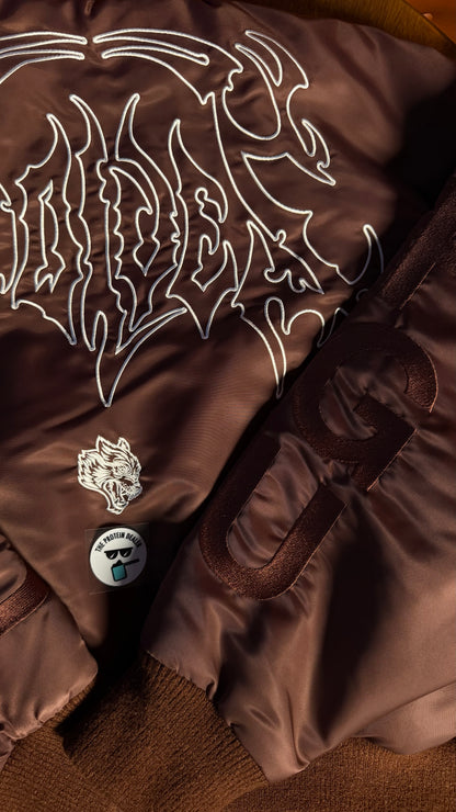 WOLVES HESH CROPPED REMY BOMBER JACKET