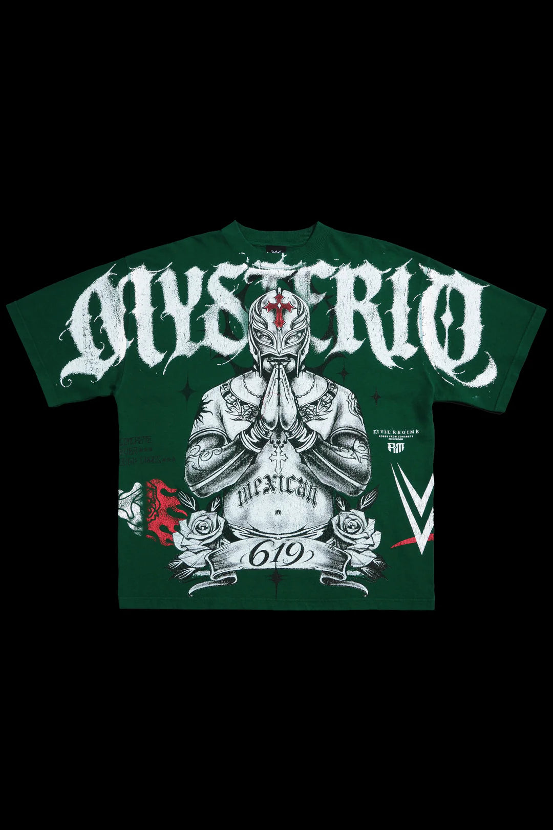 MYSTERIO'S HERITAGE "SIDE BY SIDE" 199X OVERSIZED TEE