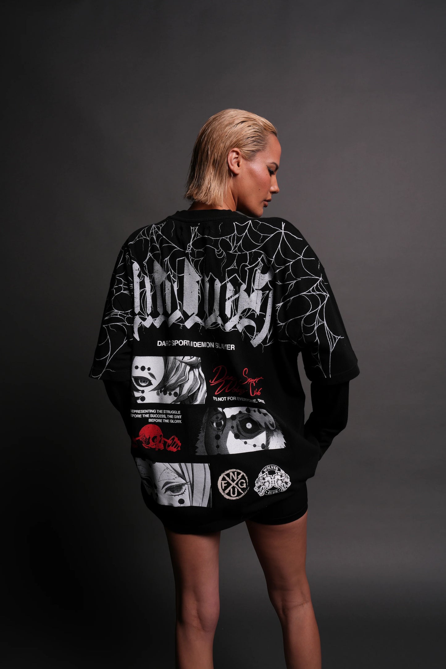 THE SPIDER FAMILY "PREMIUM" OVERSIZED TEE