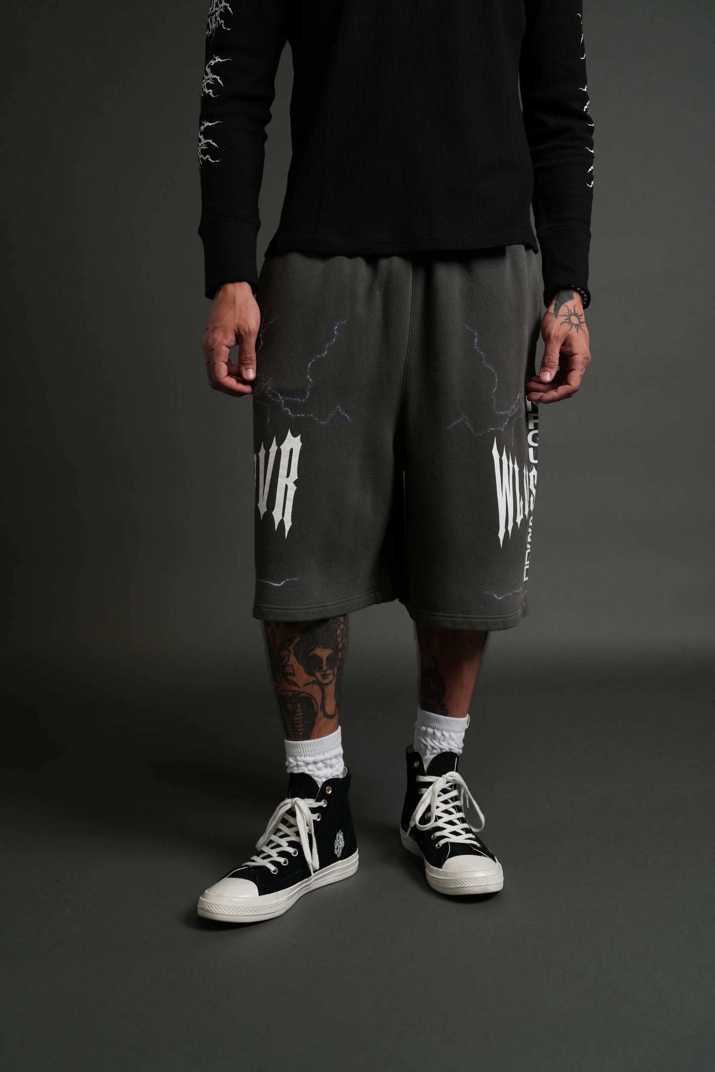 IRON CODE OVERSIZED OSIRIS SWEAT SHORTS
