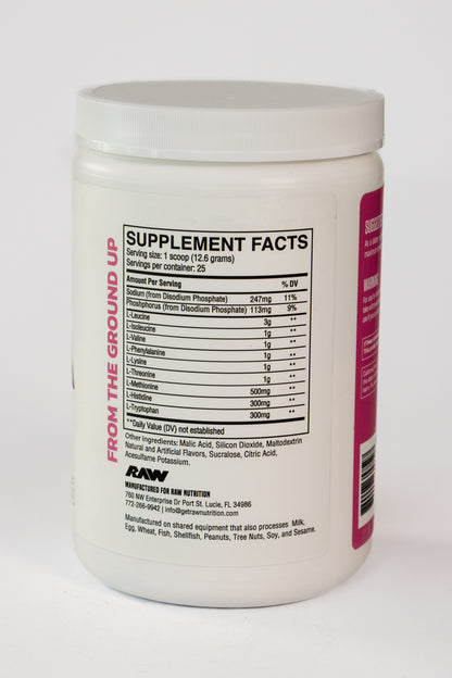 RAW AMINOS EAA 25 SERV WATERMELON