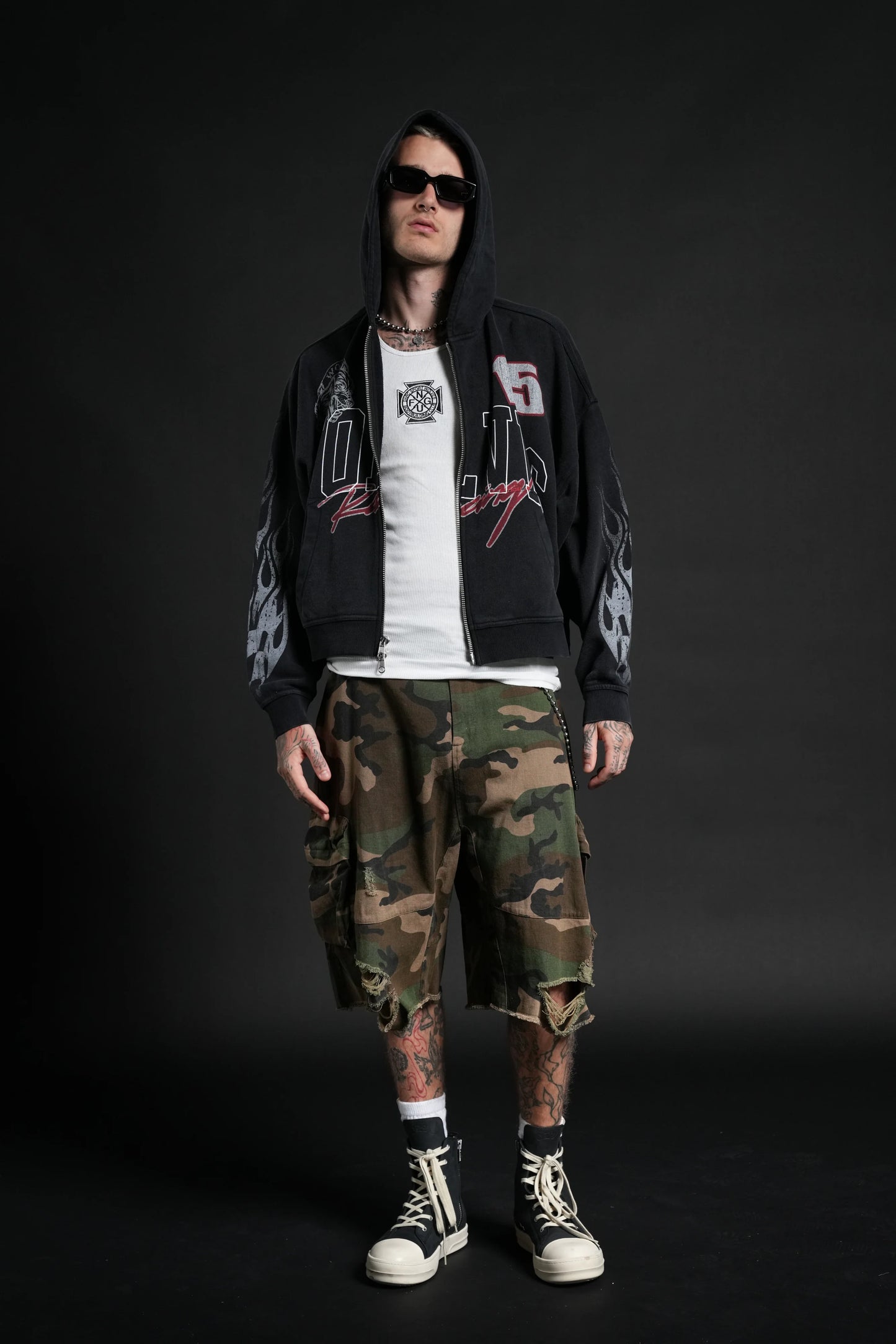 RACE INFERNO VEX DOUBLE ZIP HOODIE