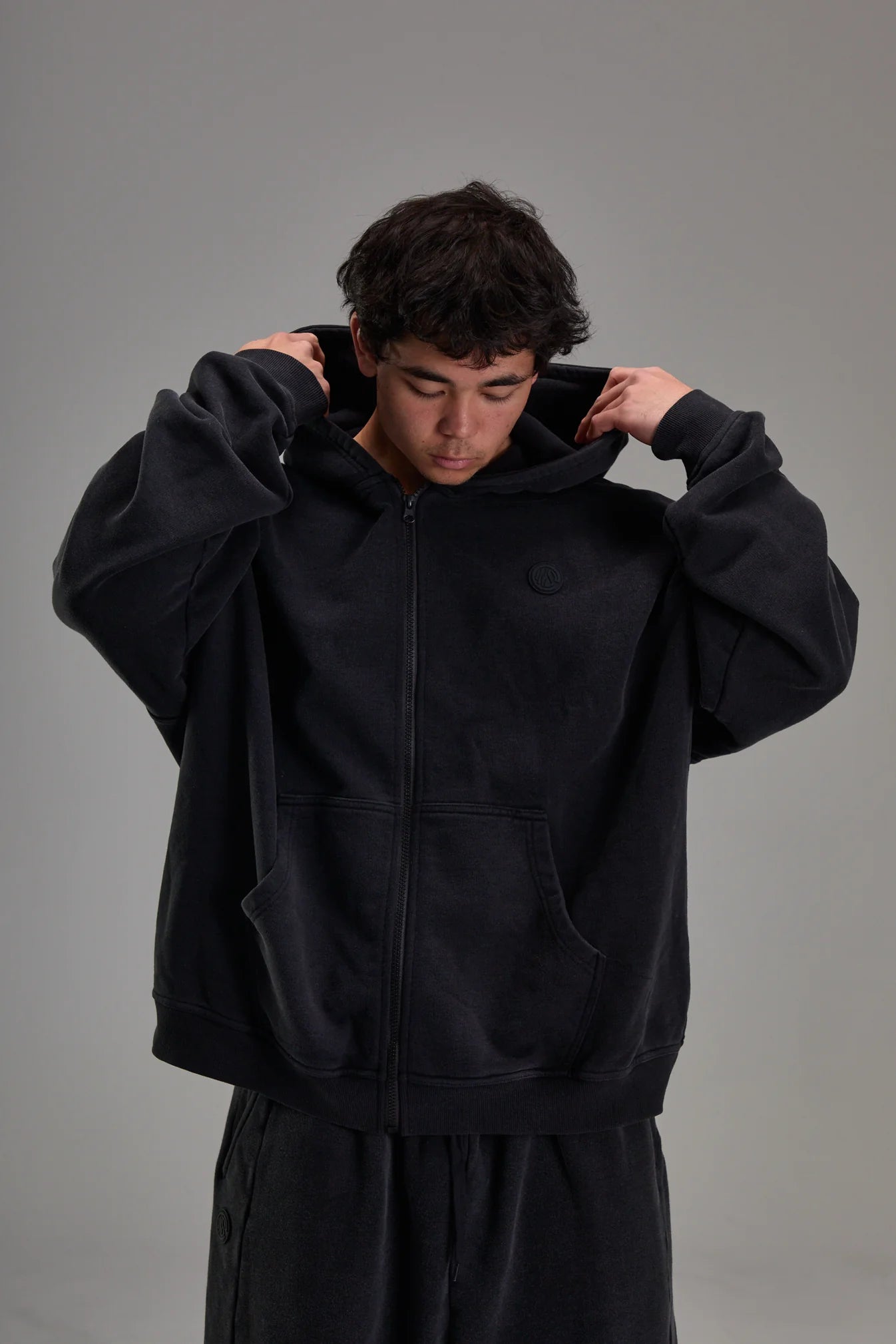 HEAVYWEIGHT EVERGREEN ZIP-UP