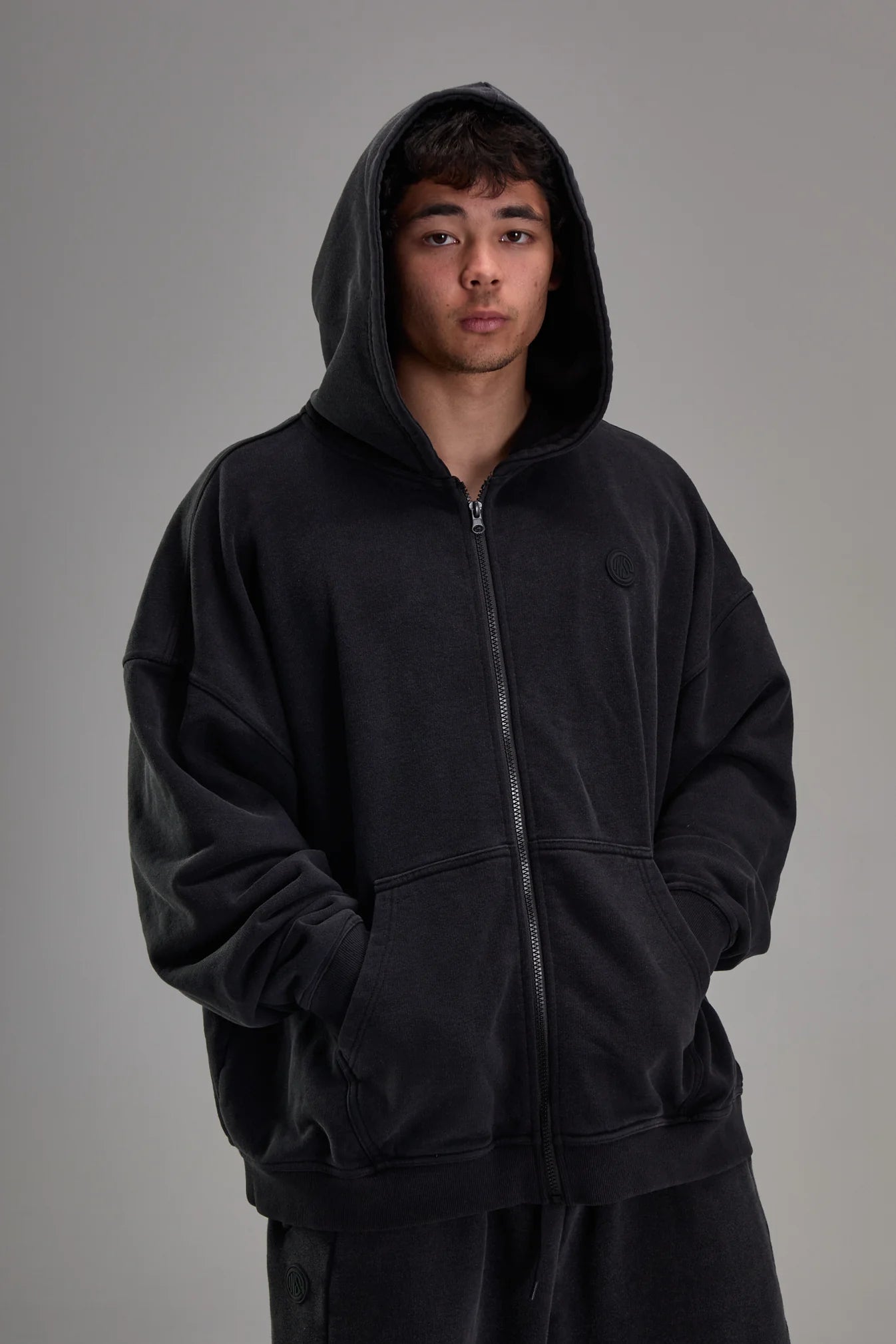 HEAVYWEIGHT EVERGREEN ZIP-UP