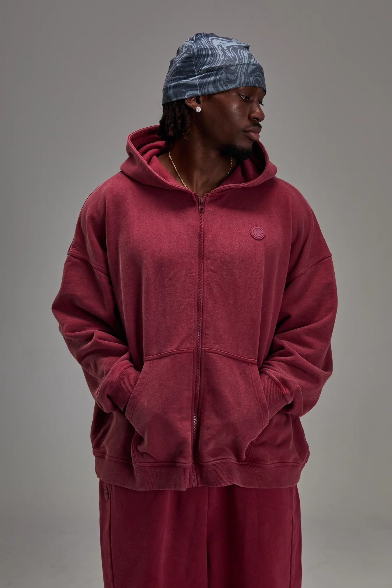HEAVYWEIGHT EVERGREEN ZIP-UP