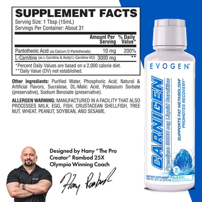 EVO CARNIGEN LIQUID 16 OZ