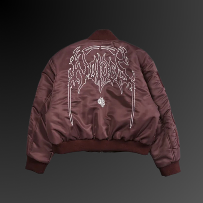 WOLVES HESH CROPPED REMY BOMBER JACKET