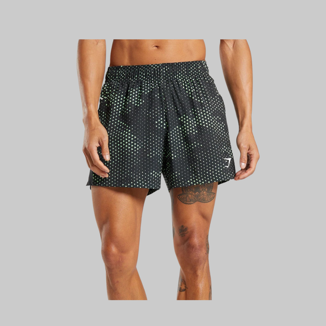 FLUO LIME SPORT 5" SHORTS