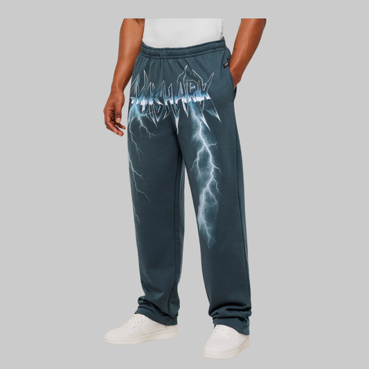 EAGLE BAND STYLE GRAPHIC STRAIGHT LEG PANTS
