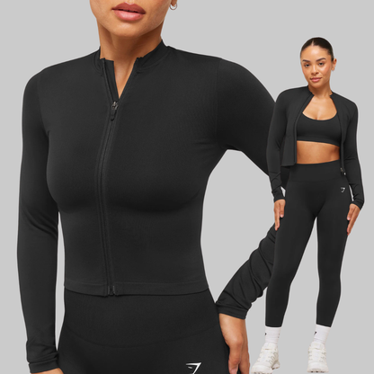 EVERYDAY SEAMLESS ZIP TRACKTOP