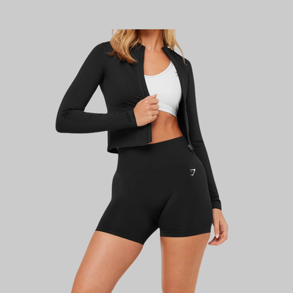 EVERYDAY SEAMLESS ZIP TRACKTOP