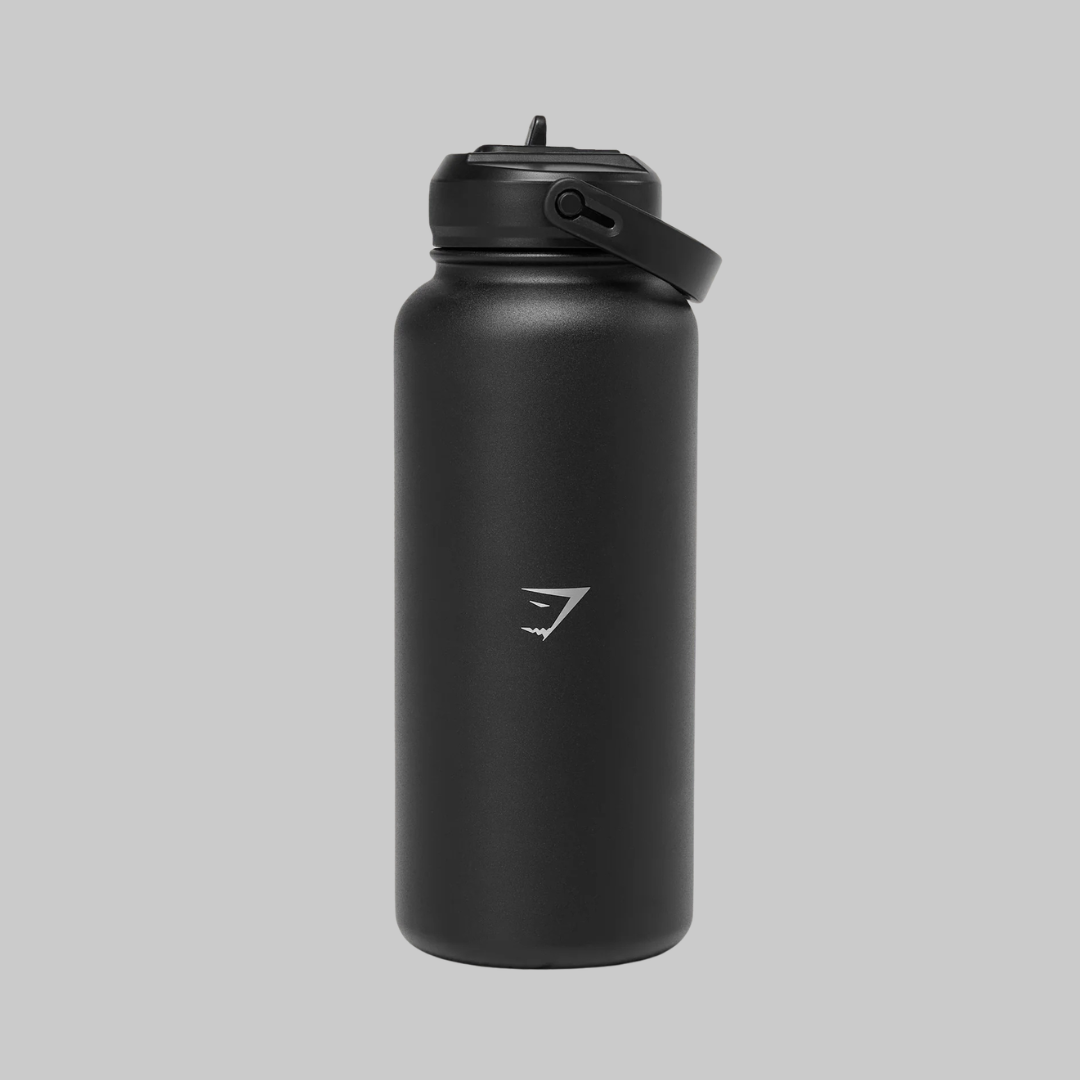 METAL INSULATED STRAW BOTTLE 1L