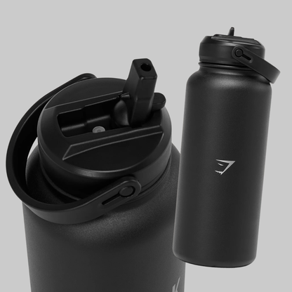 METAL INSULATED STRAW BOTTLE 1L