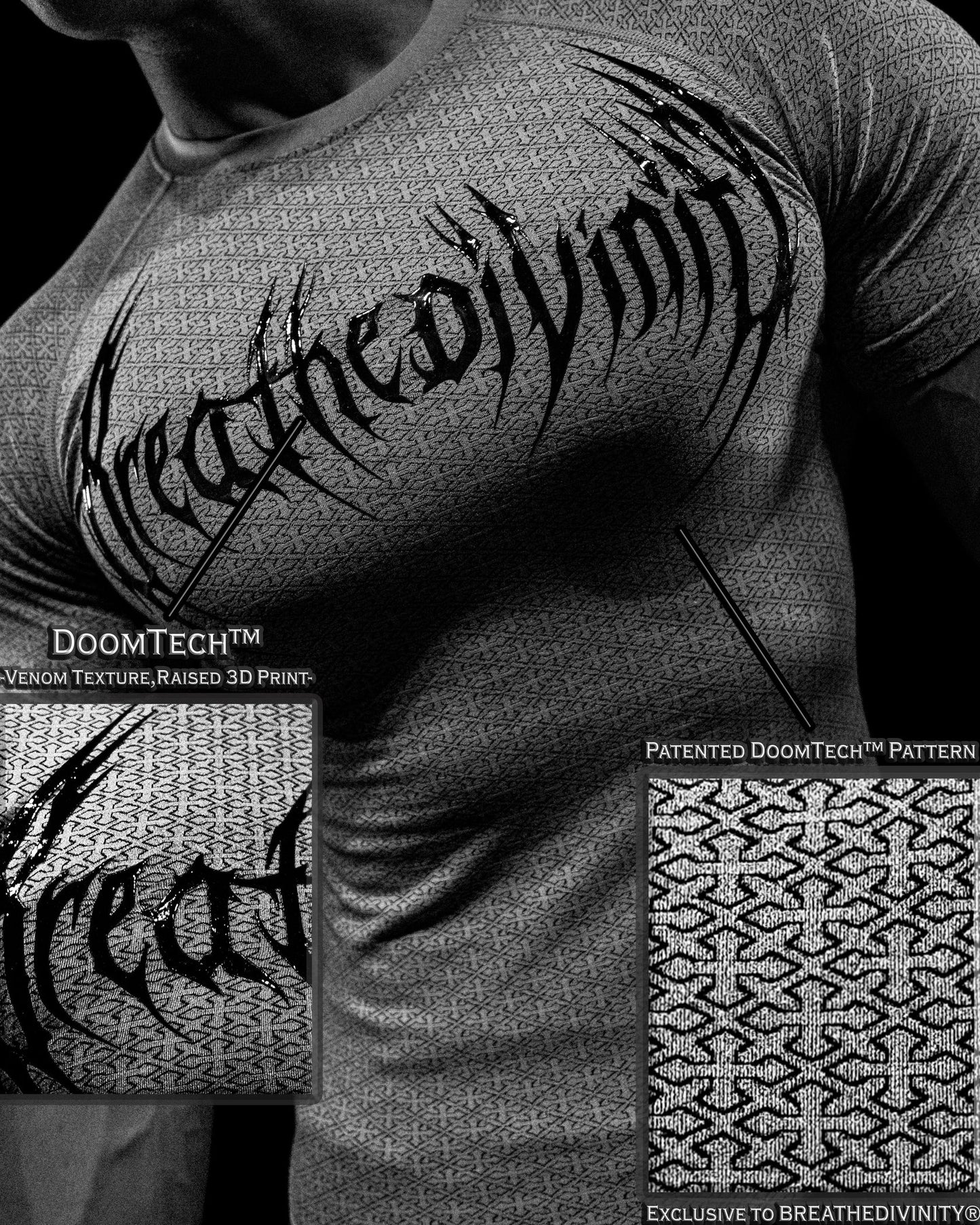 DOOM TECH™ ARMORED VENOM TEXTURE SHORT SLEEVE COMPRESSION (AUG)