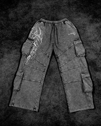 937 EMBROIDERED TACTICAL OVERSIZED UNCUFFED CARGOS (AUG)
