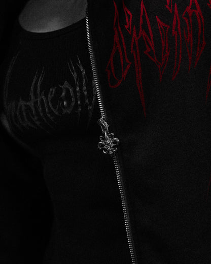 TARNISHED LEVIATHAN OVERSIZED ZIP-UP HOODIE
