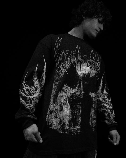 DEATH PORTRAIT OVERSIZED LONGSLEEVE T-SHIRT