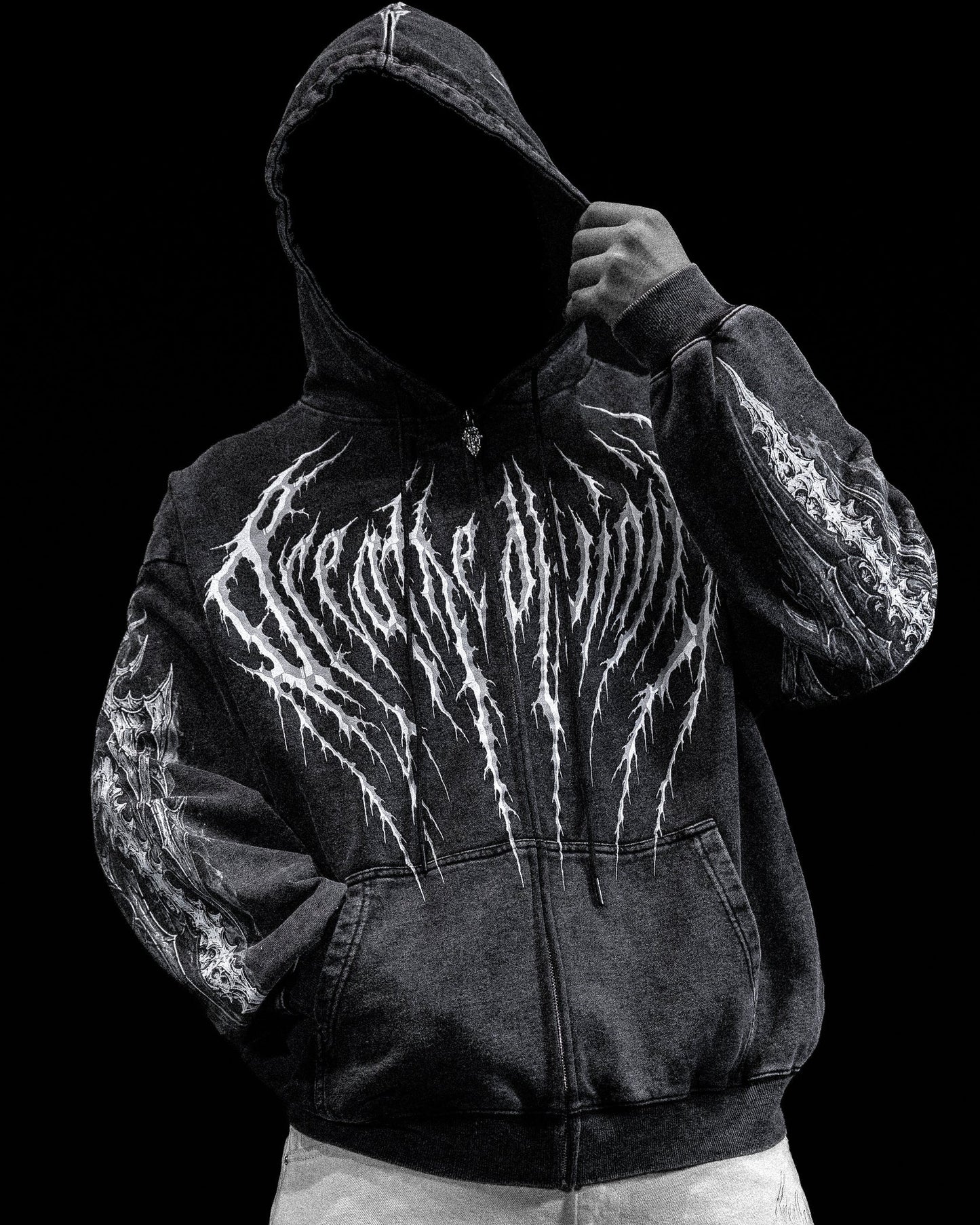 DEATH SLAYER OVERSIZED ZIP-UP HOODIE