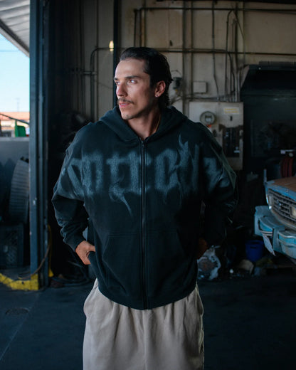 GHOST ZIP-UP HOODIE