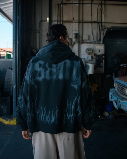 GHOST ZIP-UP HOODIE