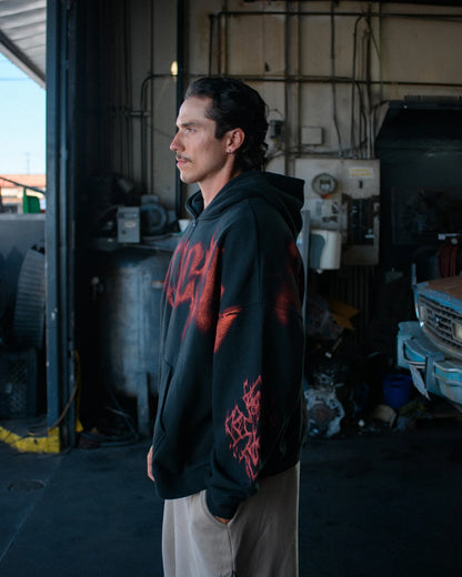 GHOST ZIP-UP HOODIE