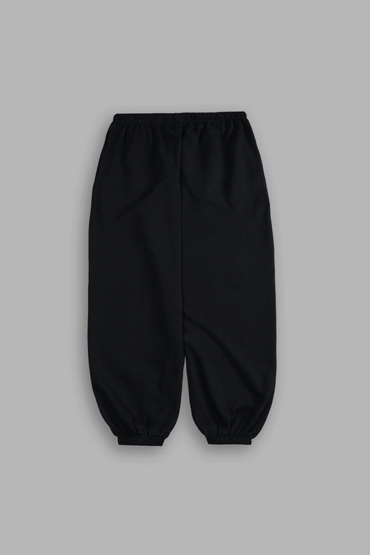 Wolf Chopper Lounger Sweat Pants in Black