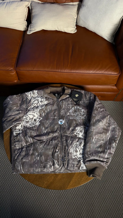 SURROUNDED BY FAMILY BOXY DARCO QUILTED JACKET