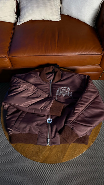 WOLVES HESH CROPPED REMY BOMBER JACKET