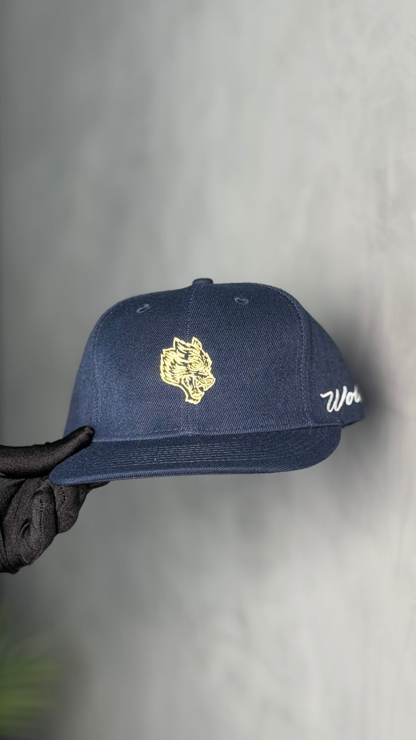 WOLF HEAD FITTED CAP