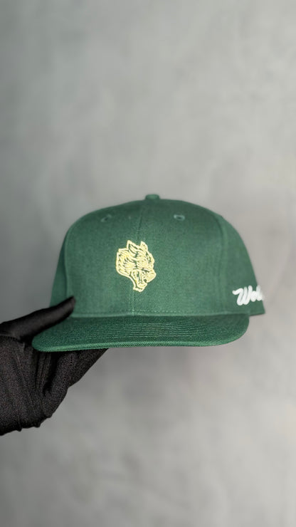 WOLF HEAD FITTED CAP