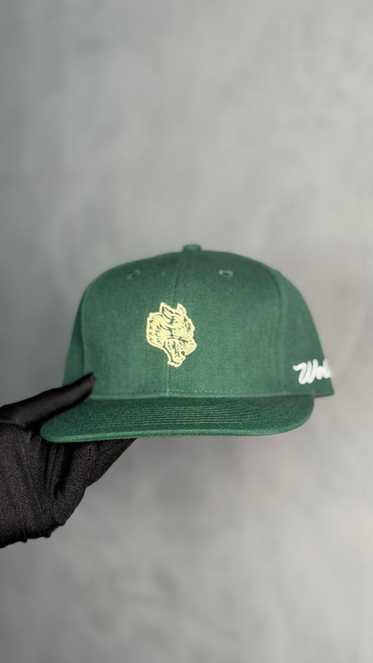 WOLF HEAD FITTED CAP