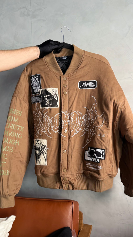 DEATH PATCHES BOMBER  JACKET