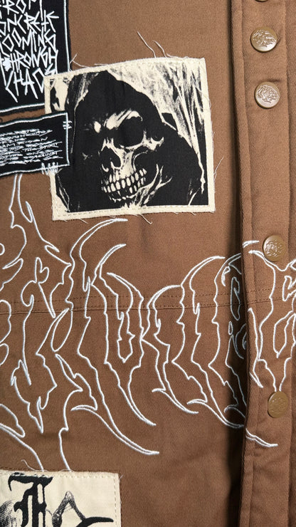 DEATH PATCHES BOMBER  JACKET