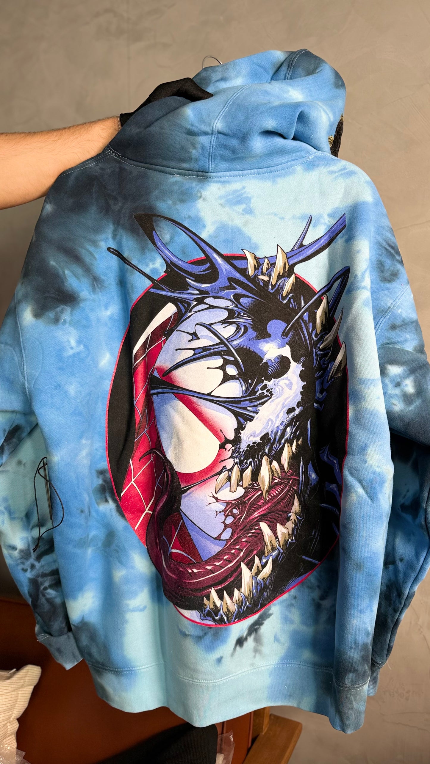 GHOST SPIDER MARBLE HOODIE