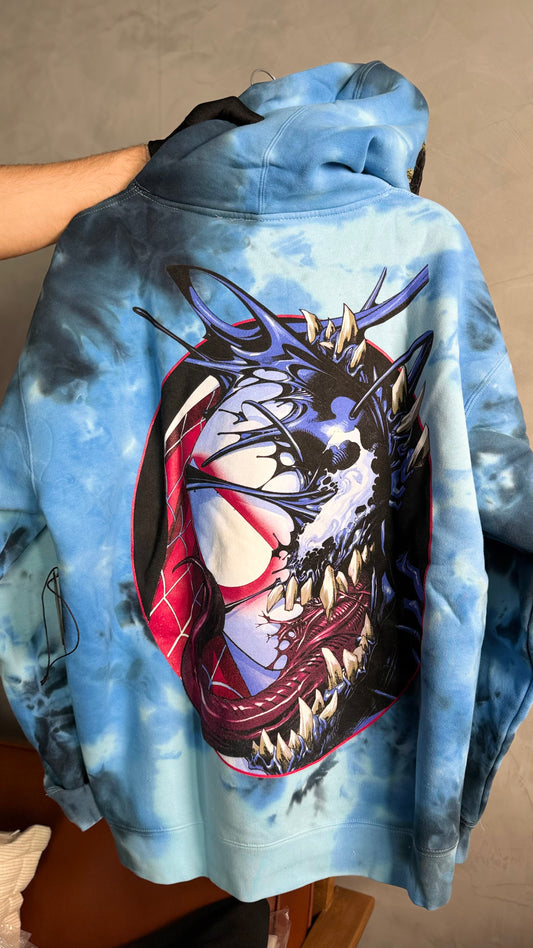GHOST SPIDER MARBLE HOODIE