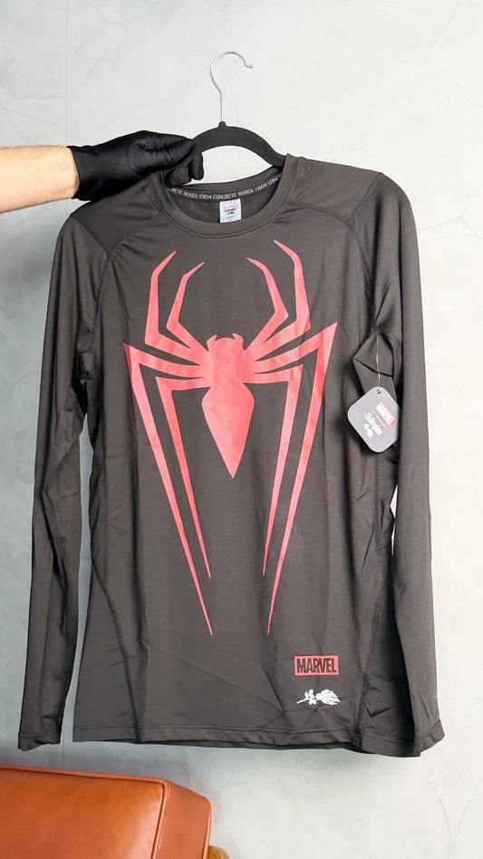 INTO SPIDERMAN'S WEB LONGSLEEVE COMPRESSION
