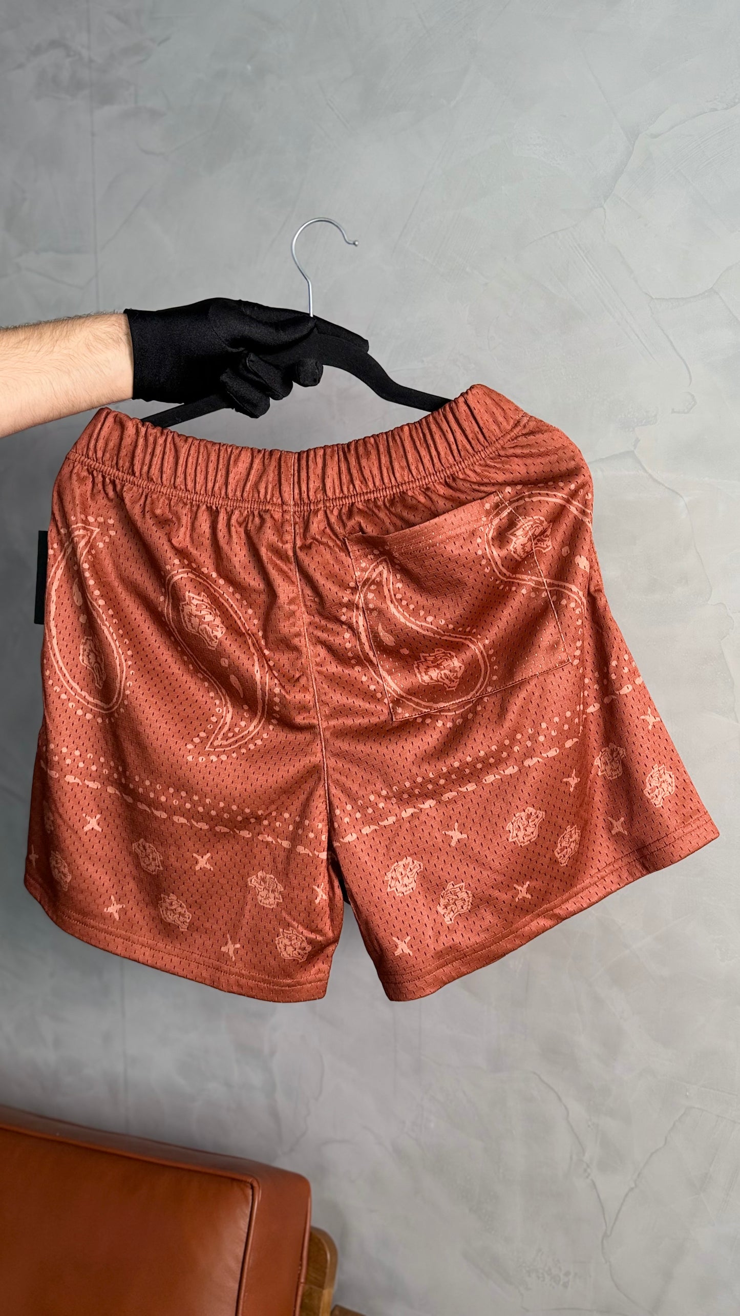 SOUTH WEST PAISLEY PATCH LIAM MESH SHORTS