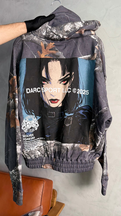 IN HER EYES CHAMBERS ZIP HOODIE