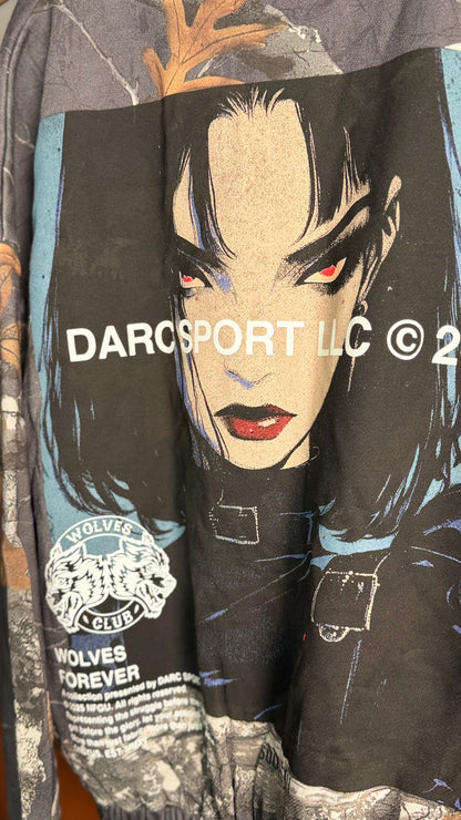 IN HER EYES CHAMBERS ZIP HOODIE