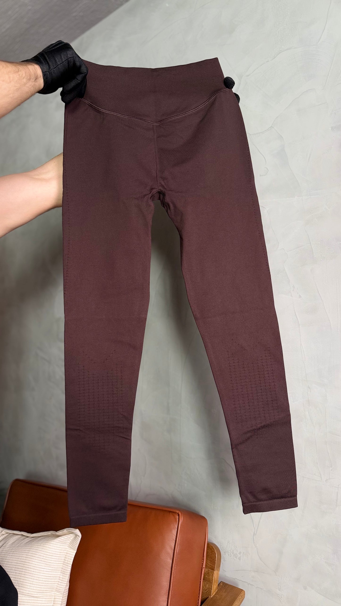 MAROON BROWN LEGGINGS