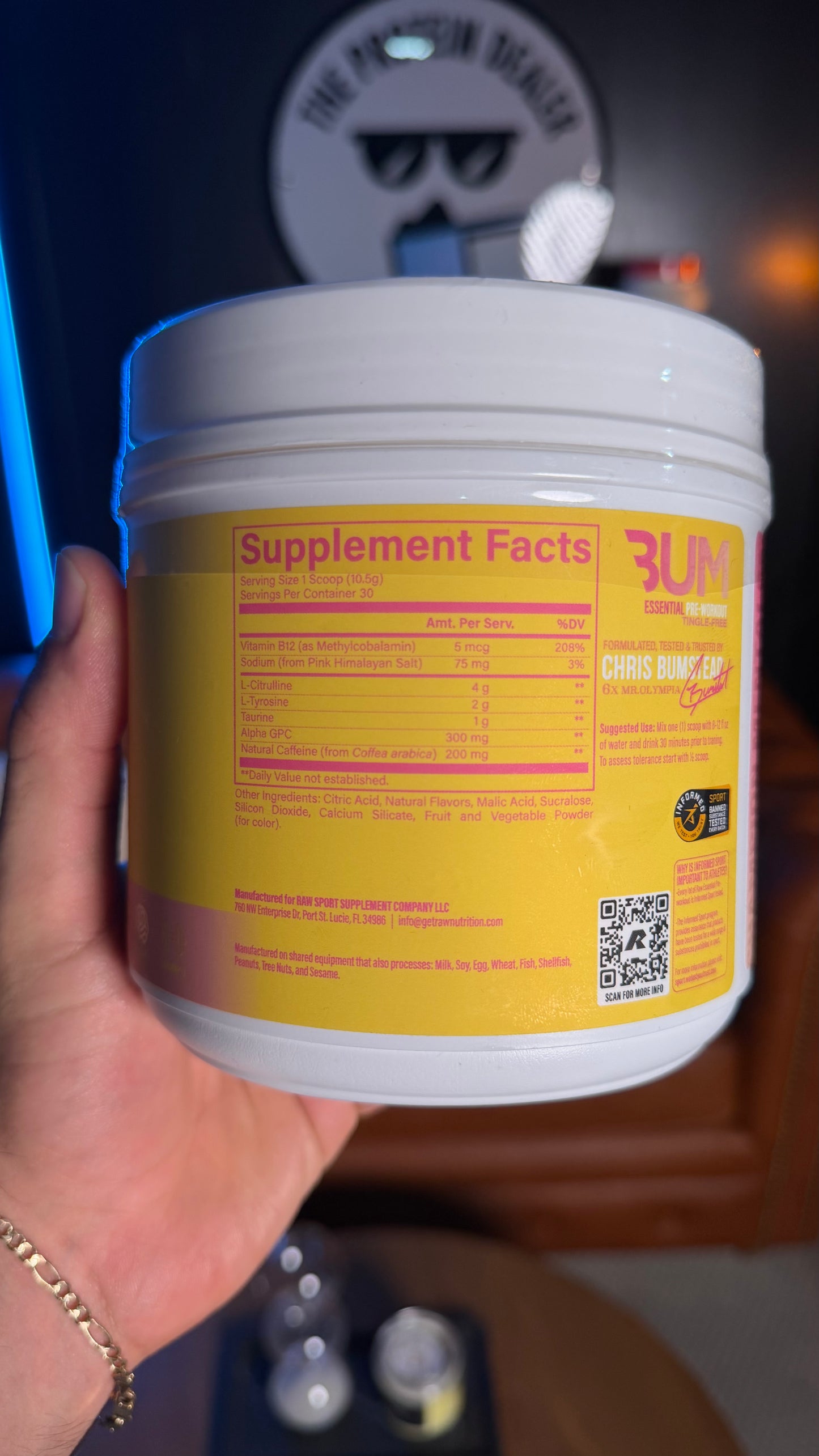 RAW ESSENTIAL TINGLE-FREE PREWORKOUT 30 SERV