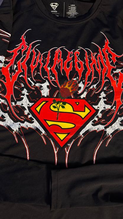 STEEL MODE FLEX SCOOP SUPERMAN COMPRESSION LONGSLEEVE