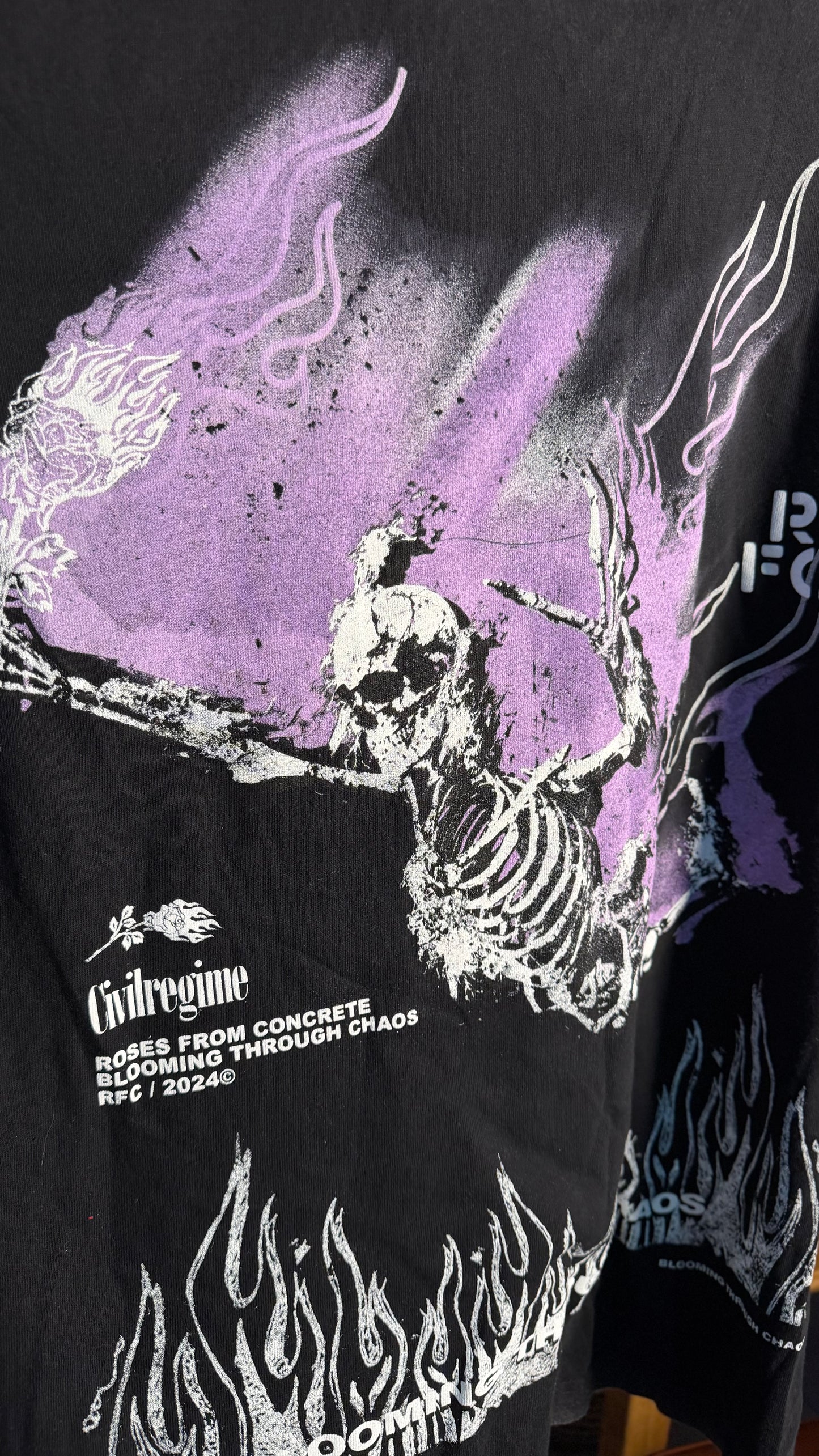 CIVIL REGIME ROSES THROUGH CONCRETE T-SHIRT