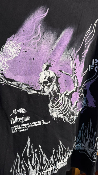 CIVIL REGIME ROSES THROUGH CONCRETE T-SHIRT