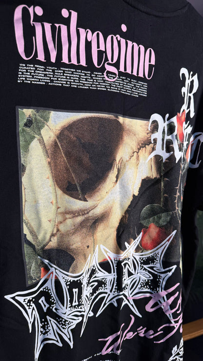 CIVIL REGIME ROSES WHILE WE'RE HERE T-SHIRT