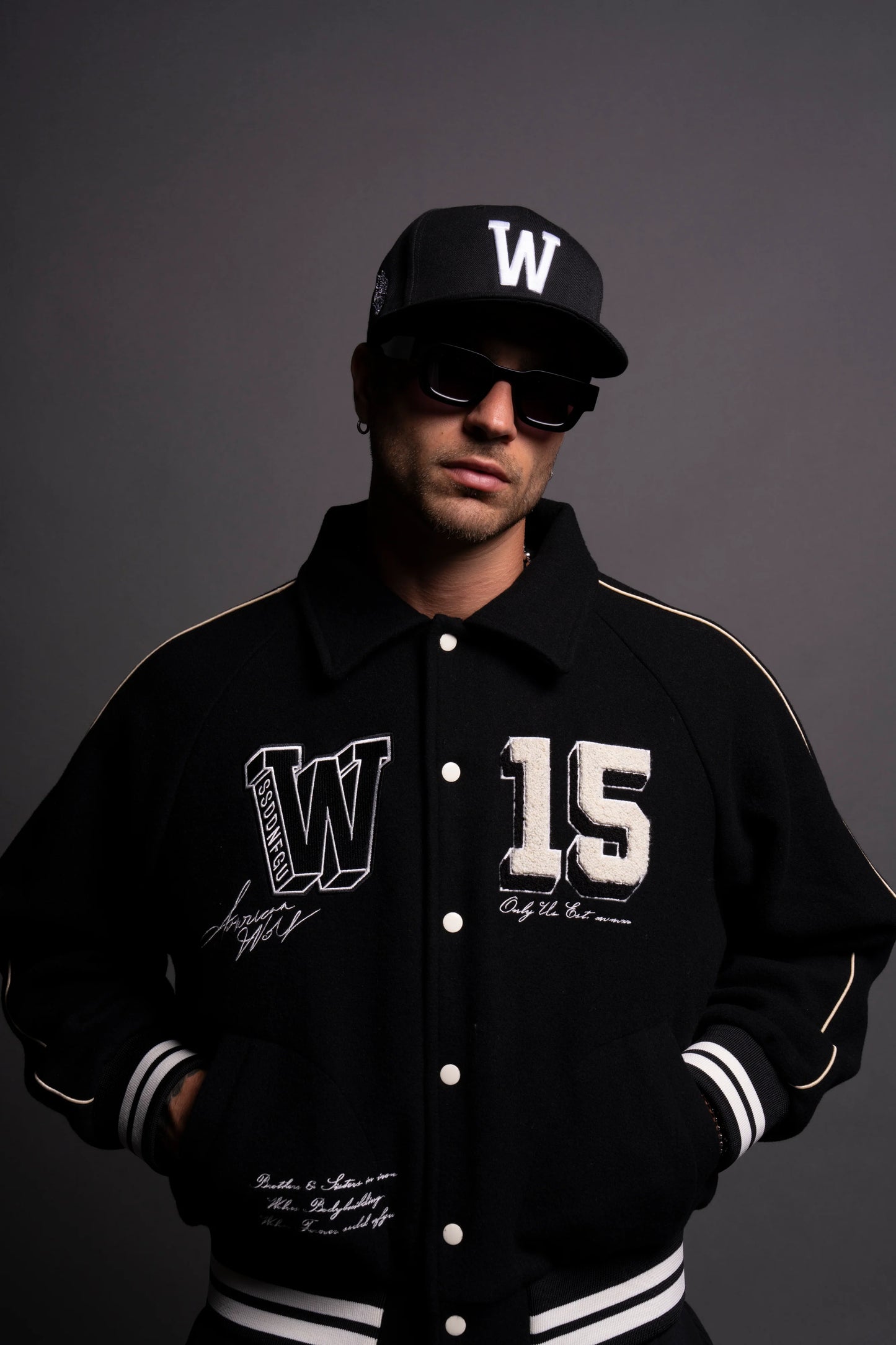 TEAM ROXY BOX CUT RUDY LETTERMAN JACKET