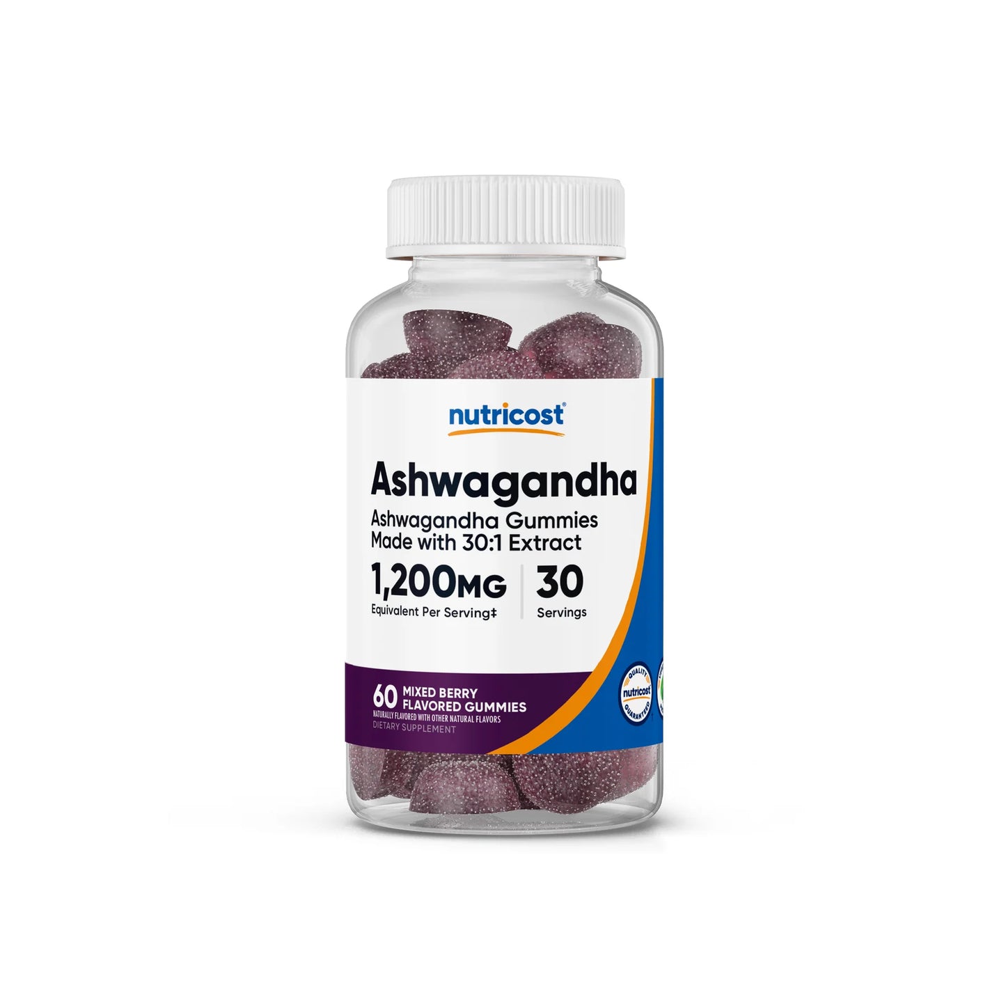 NUTRICOST ASHWAGANDHA GUMMIES 1200MG 30 SERVS